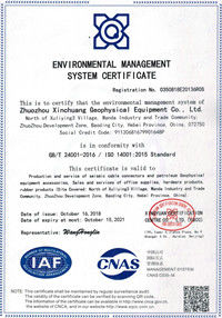 China EGL Equipment services Co.,LTD certificaten